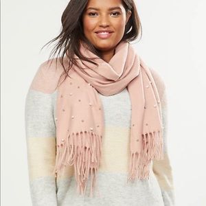 Lane Bryant Light Pink Pearl Winter Scarf